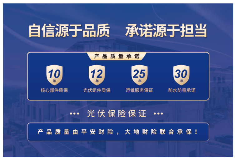 新型防水光伏直接取代屋顶，不打一滴胶，平生防水、美观大气，还能发电赢利！